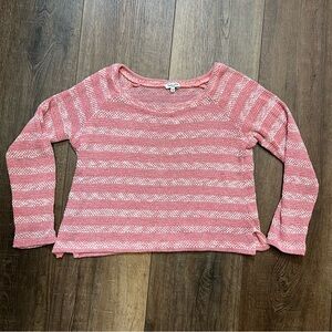 Splendid Pink Striped Sweater
